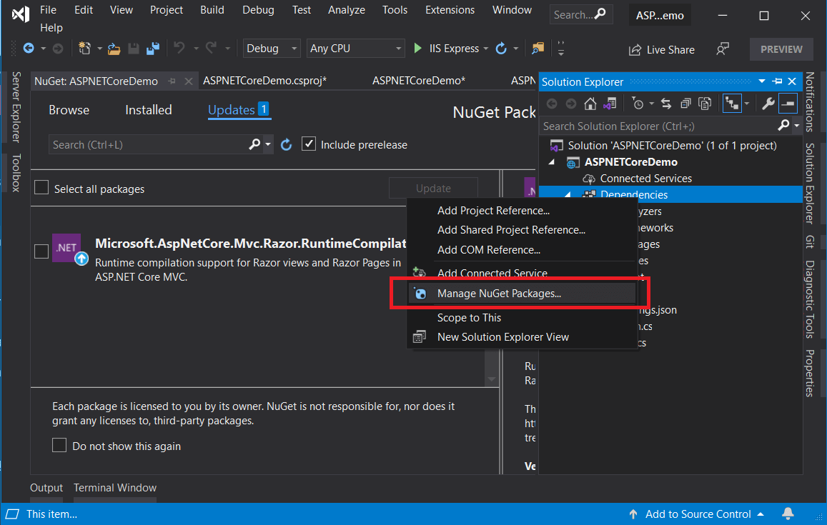 Upgrade ASP.NET Core Web 3.1 app to ASP.Net Core 5_3 - Talking Dotnet